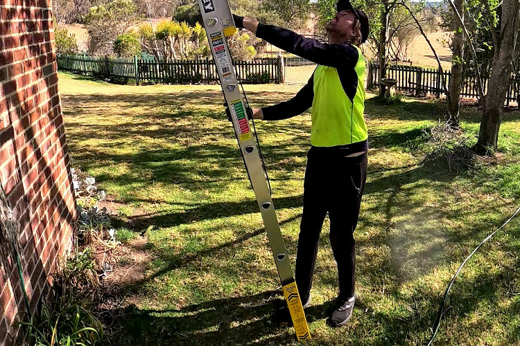 a picture of gutter cleaning that was taken in portstephens.